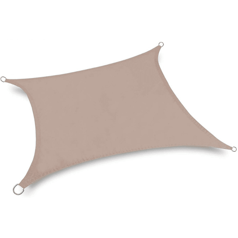 Toile d'ombrage Carré Taupe - Toiles Ombrage