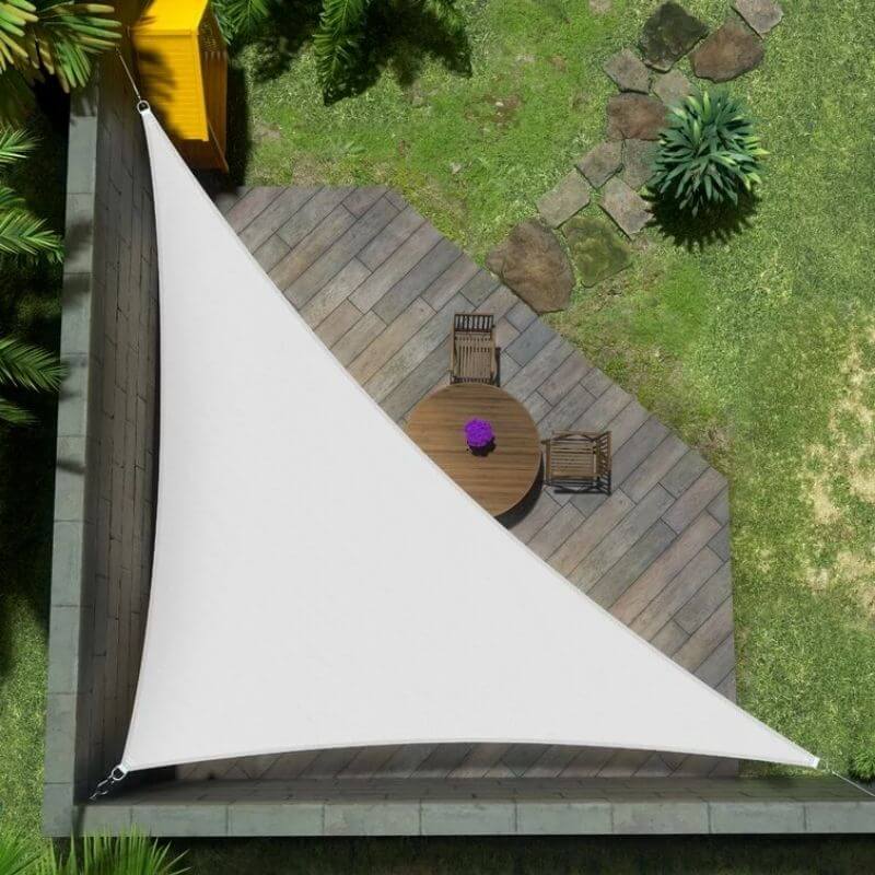 Toile d'ombrage Triangulaire Blanche - Toiles Ombrage