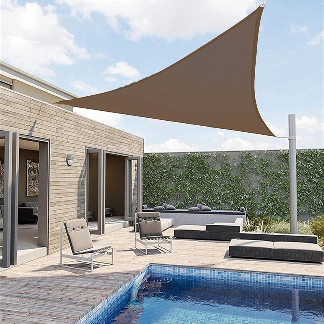 Toile d'ombrage Triangulaire Marron - Toiles Ombrage