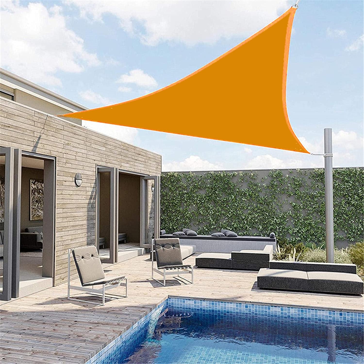 Toile d'ombrage Triangulaire Moutarde - Toiles Ombrage