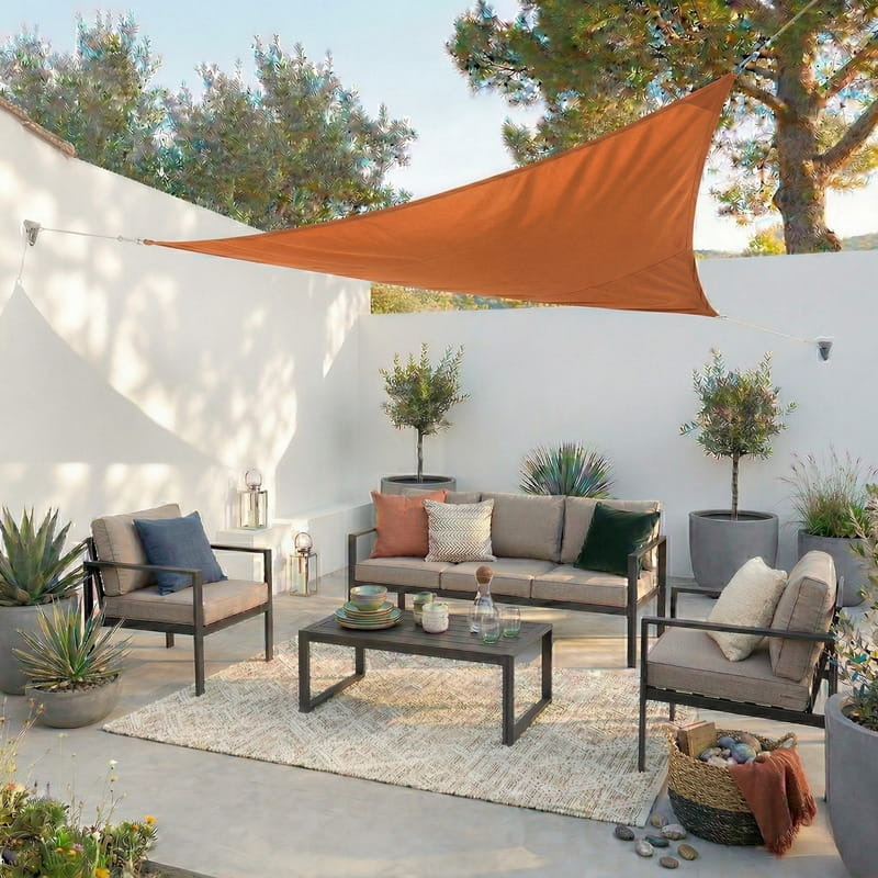Toile d'ombrage Triangulaire Moutarde - Toiles Ombrage