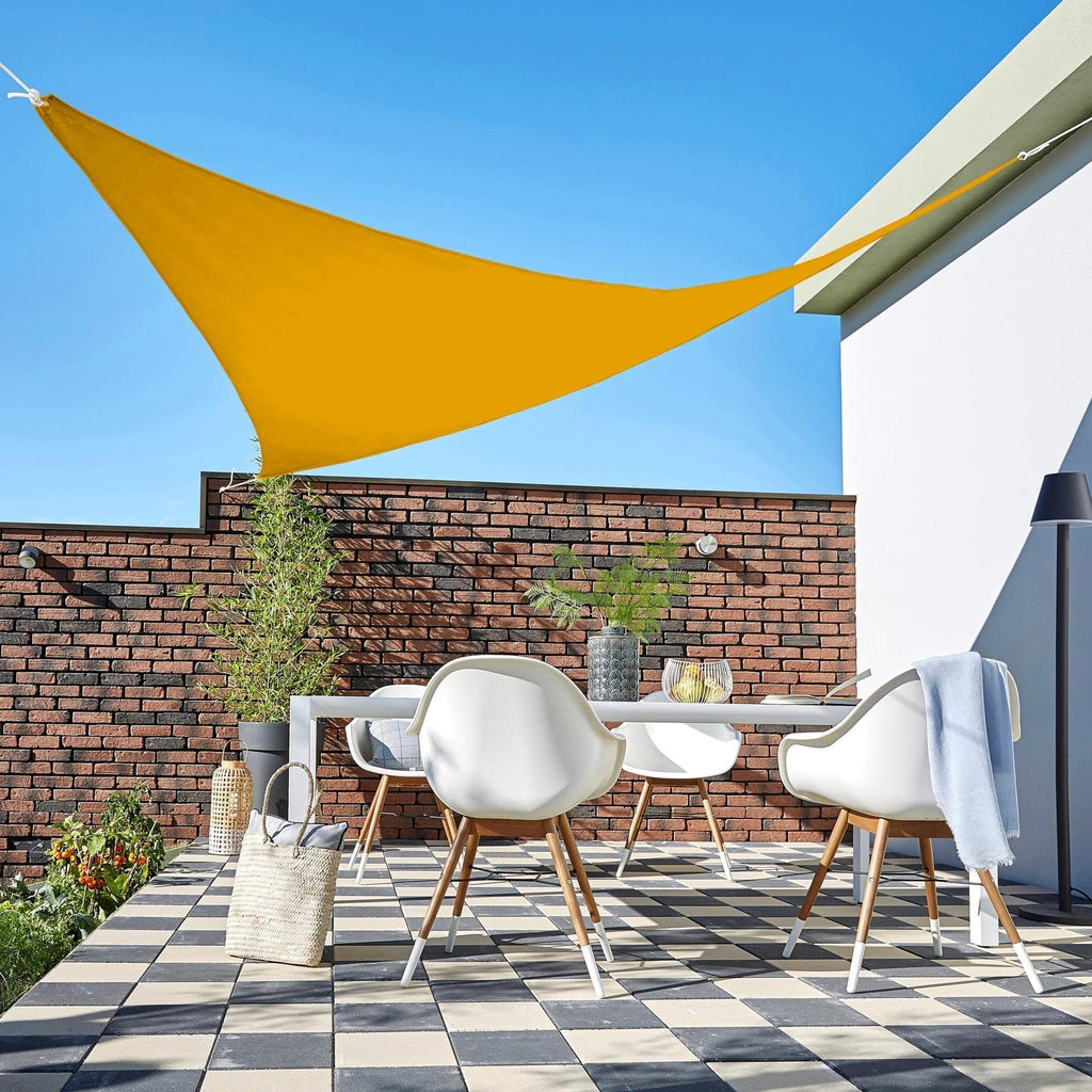 Toile d'ombrage Triangulaire Moutarde - Toiles Ombrage