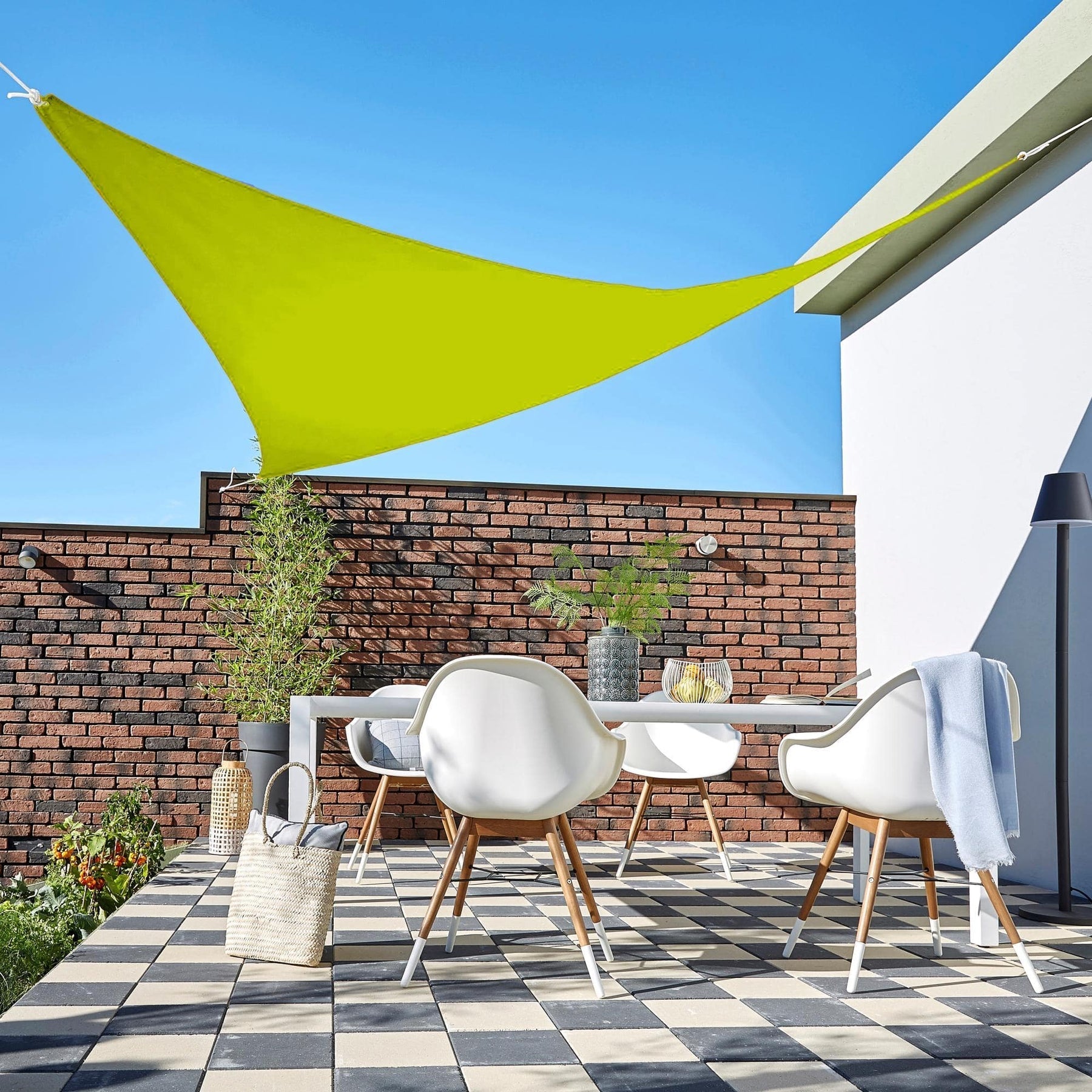 Toile d'ombrage Triangulaire Olive - Toiles Ombrage