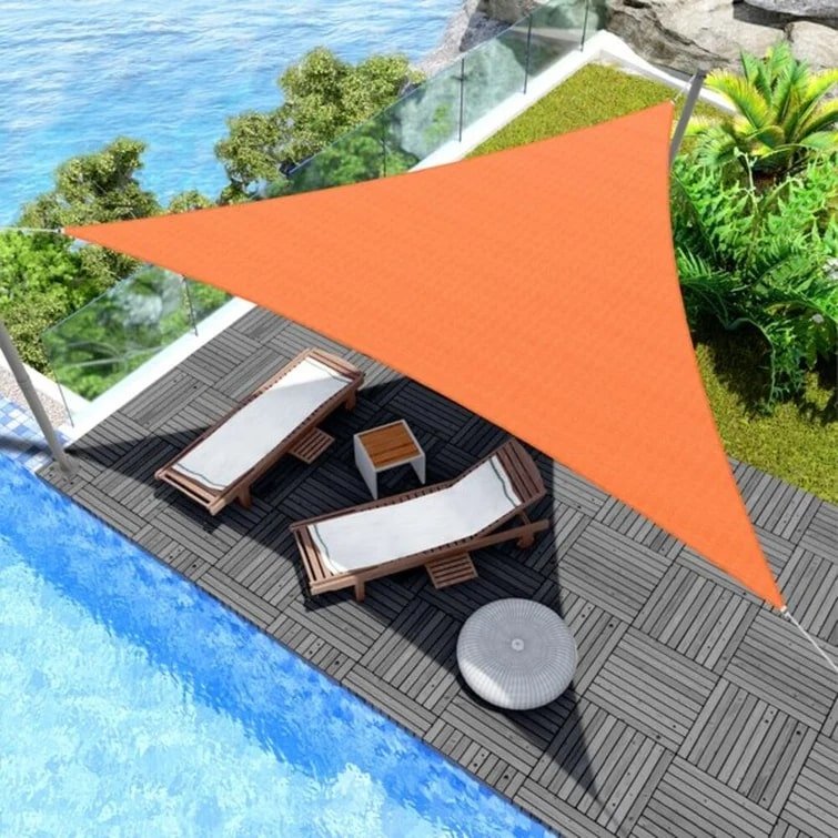 Toile d'ombrage Triangulaire Orange - Toiles Ombrage