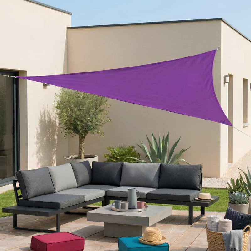 Toile d'ombrage Triangulaire Violet - Toiles Ombrage