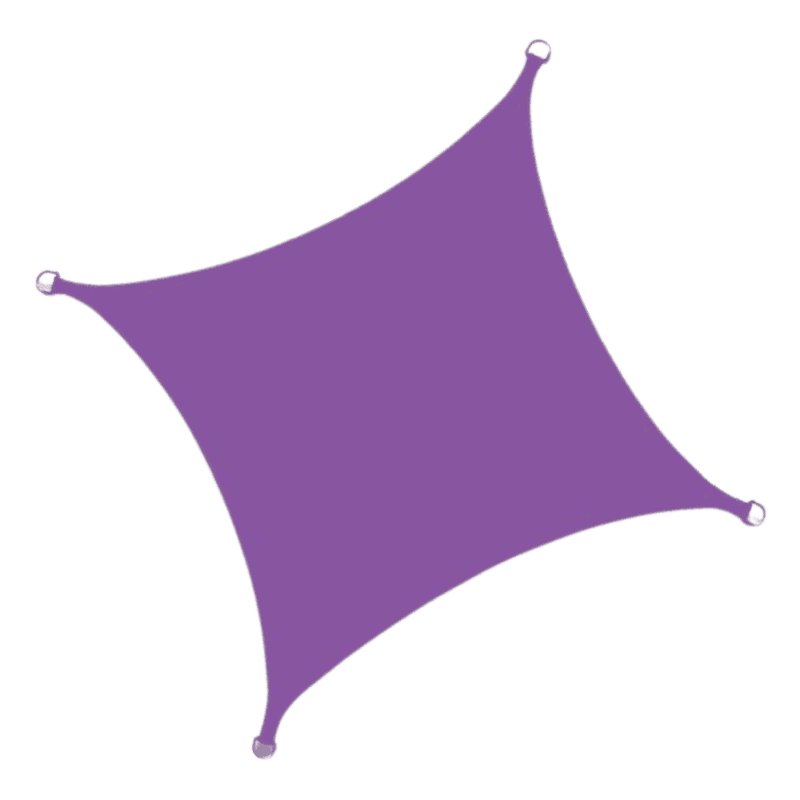 Toiles d'ombrage Rectangulaire Violet - Toiles Ombrage